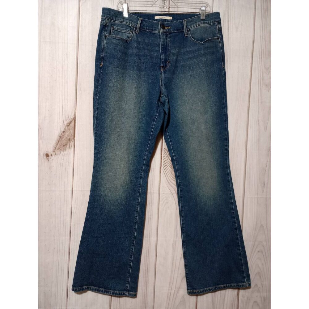 Levis 515 Bootcut Jeans Womens 16M Medium Wash Denim Stretch Mid‎ Rise Pants